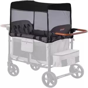 W4 유모차용 시드퓨처 모기장 커버 원더폴드 블랙과 호환되는