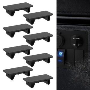 다이어텍 로커 스위치 커버 블랙 스탠다드 마린 시우치 패널 빈 충전재 -8Pcs