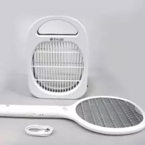 전기 모기채 파리채 해충 나방 벌레 퇴치기 2in1