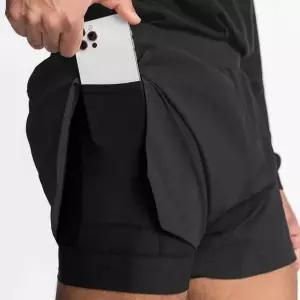 러닝 스포츠 수건걸이 허리밴딩 반바지 트레이닝팬츠