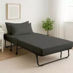 코팅온 4종 침대 시트 33 x75 세트 100 이집트 코튼 롤어웨이 좁은 트윈 캠핑 사이즈 RV Bunk 게스트