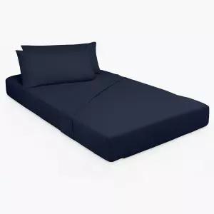 코팅온 33인치 x 75인치 침대 시트 및 베개 케이스 4종 세트 100 이집트산 면 소프트 침구로 롤어웨이