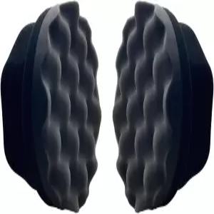 타이어 샤인 어플리케이터 패드 드레싱 2개 재사용 가능한 스펀지 웨이브 컨투어 차량 디테일 3.15인치