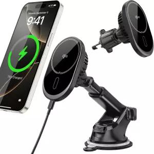 MagSafe 자동차 마운트 충전기용 A2C 듀얼 냉각 기술이 적용된 QI2 15W 무선 17 16 15 14 13 12용 마그네틱