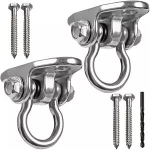 닥저우 2 스테인리스 스틸 헤비 듀티 스윙 행거 놀이터 현관 모래주머니 요가 의자 해먹 크래들 나무