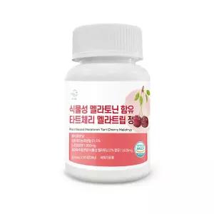 (주)보부상바이오팜 순수한줌 식물성 멜라토닌 함유 타트체리 멜라트립 정 600mg x 60정 GMSS000042QC 4769