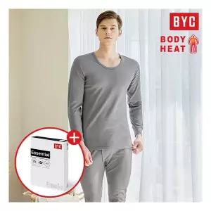 BYC 남성 소프트 순면 양면 동내복 상하의세트 DCS1000