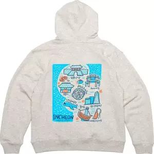 후드집업 뒷면 프린트티셔츠 인천 월미도 차이나타운