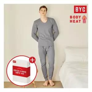 BYC 프리미엄 순면 삼중직 남성 내복 상하의세트(DAS1000)