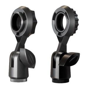 7/8인치 스레드 마운트 콘덴서 마이크 어댑터가 클립 스탠드 장착된 카디오이드 붐 스튜디오 보컬 ThTRht 2팩 홀더 암 다이어프램