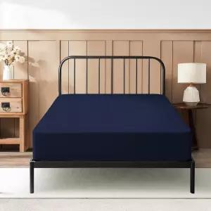 침대 맞춤 시트 31 x 75 인치 4 딥 포켓 100 이집트 면 600 실 수 접이식 매트리스 좁은 트윈 캠프 벙커