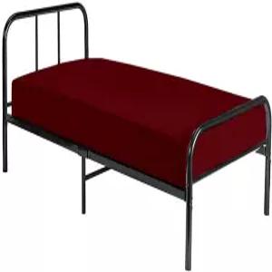 간이 침대 맞춤 시트 25 x 75 100 이집트 면 1 개의 PC 크기 하단 좁은 트윈 캠프 벙커 아미 삼중 접이식