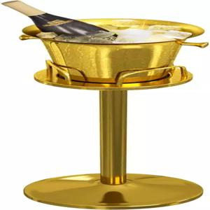 스탠드 크리스마스 스테인리스 스틸 스탠딩 버킷 스 큐브 컨테이너 랙 위 와인 골드 샴페인 맥주 KTV 클럽