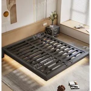 철제 평상 무헤드침대 매칭 매트리스 받침대 조명 수납형