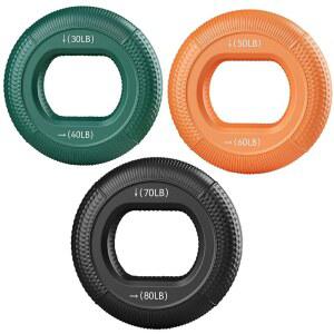 핸드 강화기 그립 3 in 1 운동 20 핑거 30 손목 스퀴저 50 고무 70 80 파운드 40 서클 60