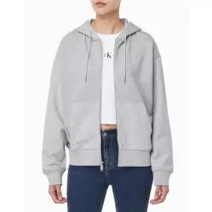 캘빈클라인 진 여성 아카이브 로고 프렌치 테리 풀집업 후디 47B237G 1038997