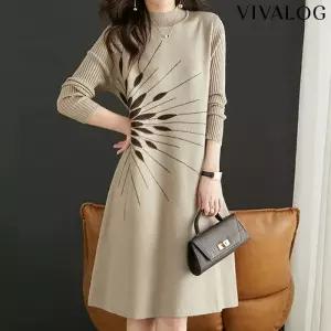 [비바로그][비바로그] 무어 하프넥 니트 원피스