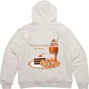 [골드스마일]후드집업 뒷면 프린트티셔츠 프라푸치노 케이크세트