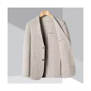 남성 캐주얼 넥 재킷 중년 아빠 봄가을 정장 KS3