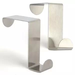 걸이형행거 2P 도어 후크 고리 서랍 싱크대 문 파티션 걸이형행거 행거걸이