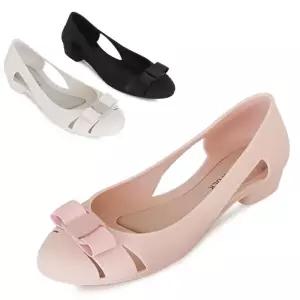 [카미엣뮤즈]리본 젤리 플랫_KM24s087