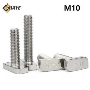 T형 M10 304 스테인리스강 광전지 알루미늄 나사용 프로파일 볼트