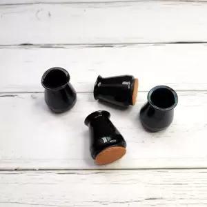 실리콘의자캡 원형 XS 검정색 4P 1세트 실리콘의자다리캡 실리콘의자발캡