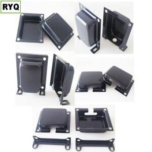 2PCS EI76 변압기 커버 엔드 벨 스크리닝 캔 씰링 슈라우드 금속 보호 쉴드 오디오 스피커 액세서리