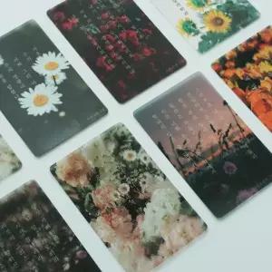 필레오 감성 말씀 카드 책갈피 6type (기독교 굿즈 성경 새해 바다 예쁜 투명 꽃갈피 북마크)
