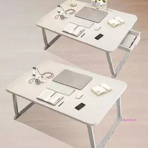 학생용 접이식 간이 이동식 노트북 서랍형 책상 좌식 공부상 다용도 공부용 티테이블 사이드yza137