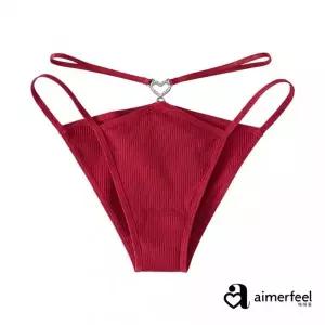 에메필 하트 실버 J 하프백 팬티 1903522보르도_BO 397994