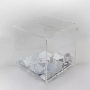 투표용 박스 250mm 투명 아크릴 5T 공용 사각 상자