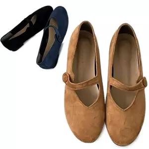 [카미엣뮤즈]스웨이드 메리제인 플랫_KM23w019