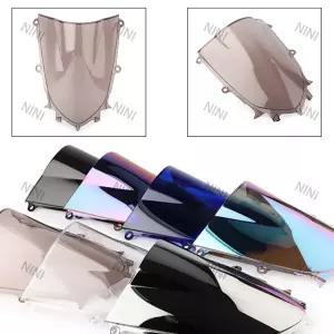 호환   Yamaha YZF 600 R6 R7 2017-2019 2020 2021 2022 2023 스크린 더블 버블 윈드 실드 디플렉터 프로텍