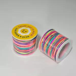 레인보우 네온 매듭끈 구디백 답례품 트와인 끈 트와인끈 무지개끈 구디백