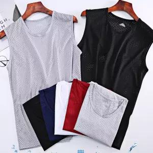 남자 아이스런닝 여름 매쉬 난닝구 메리야스 런닝셔츠 siM7+8bHb