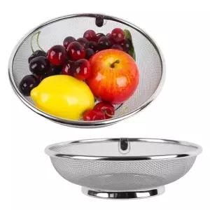 메쉬망 야채세척용 원형채반 바스켓 3호 스테인리스