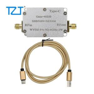 TZT 단방향 마이크로파 전력 증폭기 RF 모듈 40DB WYDZ-PA-5G-6GHz-2W SBB5089 + SE5004