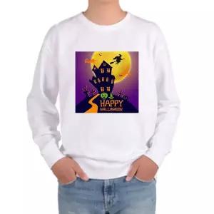 [셀러에이드]맨투맨 오트밀색상 전사이즈 호박등 할로윈 드라큘