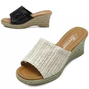 [카미엣뮤즈]라탄 웨지힐 슬리퍼_KM24s290