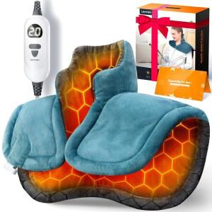 그래핀 주입 히팅 패드 3배 더 깊은 목과 어깨를 위한 가중 즉석 열선 랩 / 6가지 옵션 4개 자동 꺼짐 타이