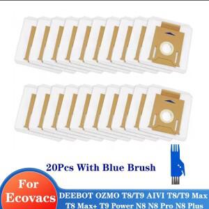 에코백스 디봇 T9 AIVI OZMO T8 Max 시리즈 N8 Pro Plus 액세서리 로봇 청소기 예비 부품용 먼지 봉투