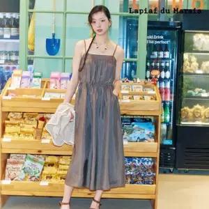 [라삐아프X보마켓] 26SUMMER 아세테이트100 스트링 원피스 1종(Limited)