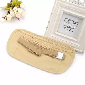 [셀러에이드]여행용 소매치기 방지 슬림 복대 베이지