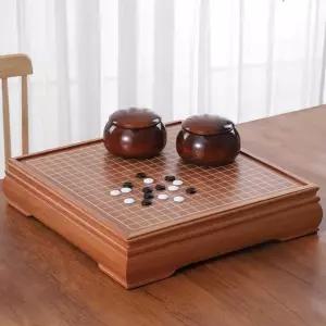 시합 장기 기원 단판 원목 제품 바둑판 복숭아나무 세트