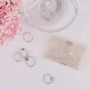 은볼 비즈 반지 DIY 만들기 키트/Dahlia 925 실버볼 우정반지 우정링