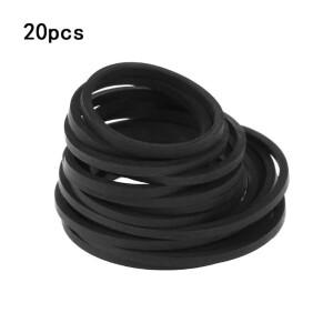 20pcs 2mm 스퀘어 믹스 카세트 테이프 레코더 워크맨 DVD 드라이브 용 40-65mm/75-100mm/110-145mm 고무 벨