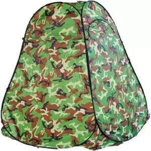 부키쉬바니 위장 휴대용 캠핑 화장실 프라이버시 샤워 탈의실 팝업 텐트 (카모)