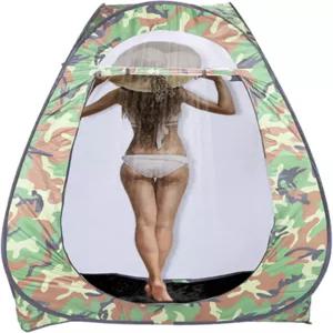 아웃비타 팝업 샤워 텐트 즉각적인 프라이버시 캠핑 교체 및 화장실 캐링백 4개의 스테이크가 있는 하이킹