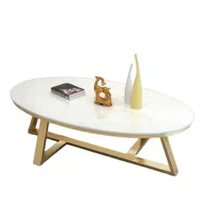 타원형 커피 테이블 밥상 거실 카페 낮은 좌식 대리석 식탁
